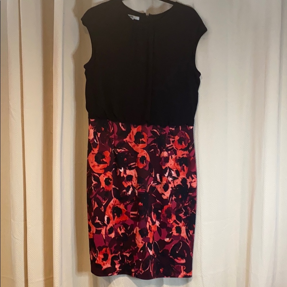 Ruched Floral Dress